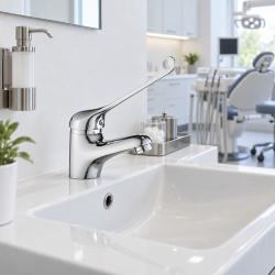 Aquanello Medic Wastafelmengkraan met Extra Lange Hendel Chroom CR-1103-MD